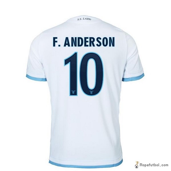 Camiseta Lazio Replica Tercera Ropa F.Anderson 2016/17 Blanco